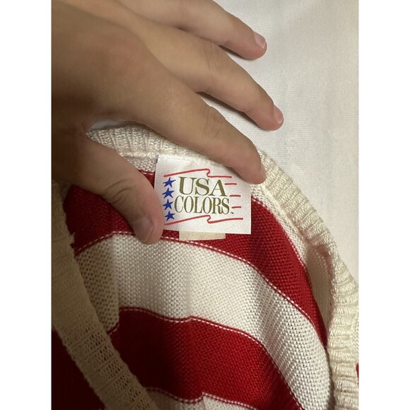 Vintage 80’s Striped Sweater Vest - Picture 4 of 5